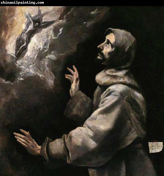 GRECO, El St Francis Receiving the Stigmata