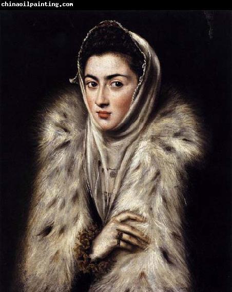 GRECO, El A Lady in a Fur Wrap