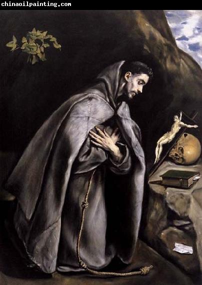 GRECO, El St Francis Meditating