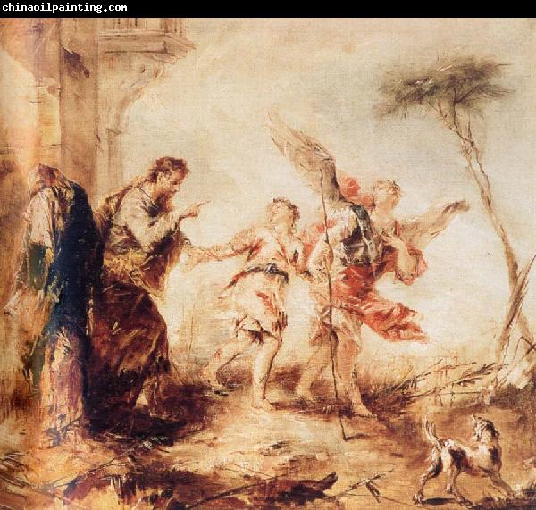 GUARDI, Gianantonio Tobit,Tobias and the Angel