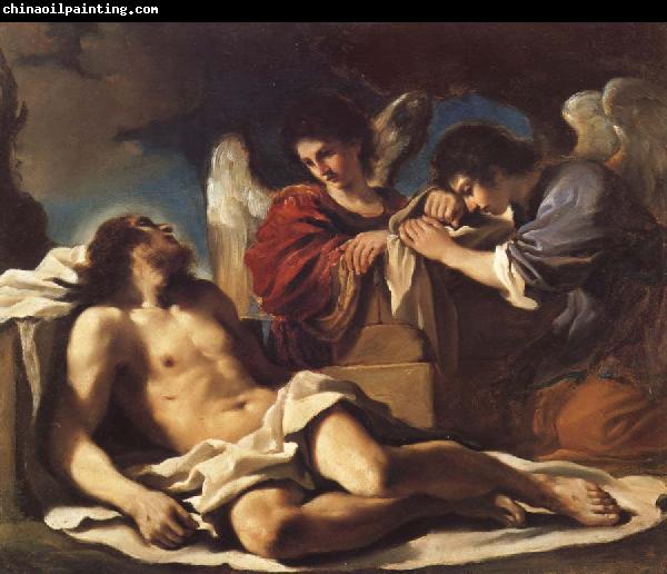 GUERCINO The Dead Christ Mourned by two Angels