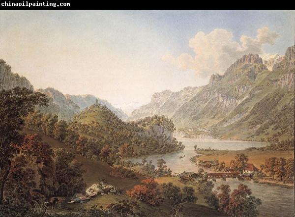 Gabriel Lory Pere Gone out of THE Aar of the Lake of Brienz