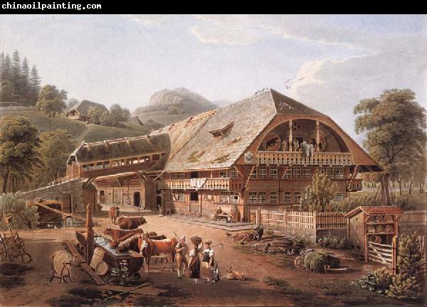 Gabriel Lory fils House of peasants in the vicinity of Bern