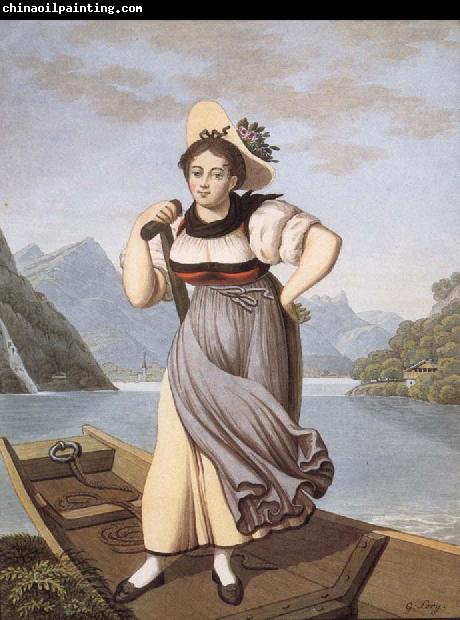 Gabriel Lory fils Elisabeth Grossmann,La Beautiful Bateliere of Brienz