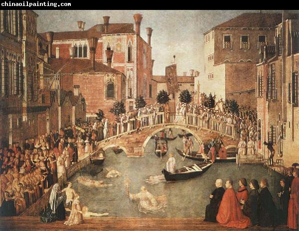 Gentile Bellini Miracle of the Cross on San Lorenzo Brdge,late 1500