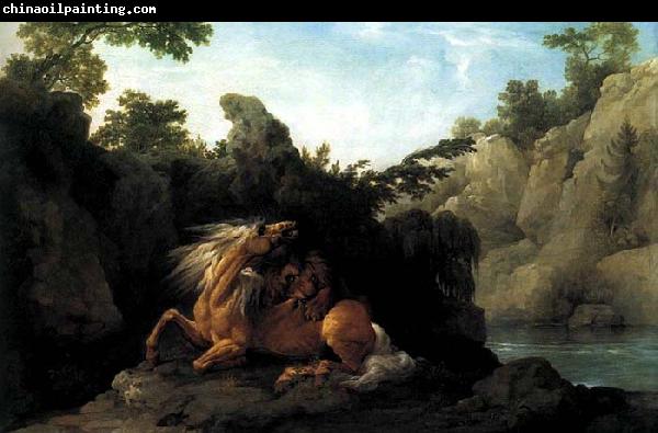 George Stubbs Lion Devouring a Horse