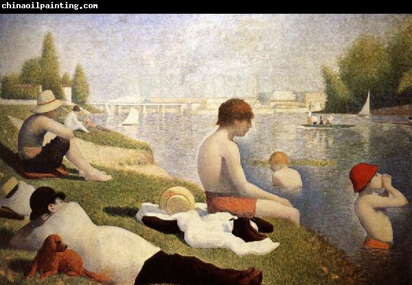 Georges Seurat Baders in Asnieres