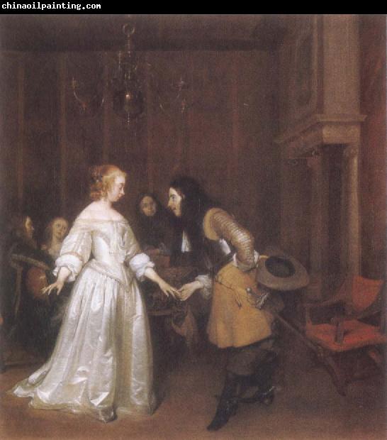 Gerard Ter Borch Dancing Couple