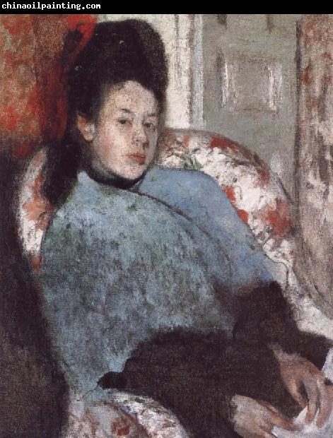 Germain Hilaire Edgard Degas Portrait of Elena Carafa