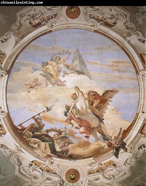 Giovanni Battista Tiepolo A Genius on Pegasus Banishing Time