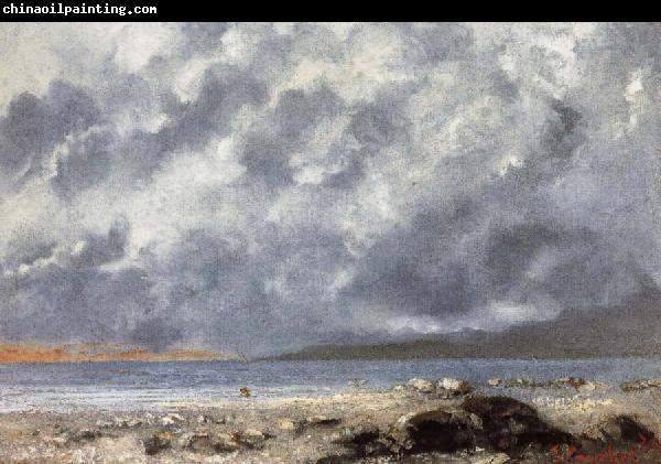 Gustave Courbet Beach Scene