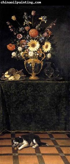 HAMEN, Juan van der Still Life with a Puppy