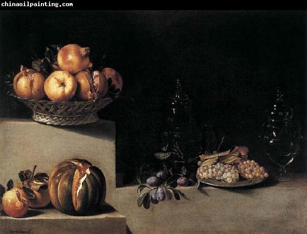 HAMEN, Juan van der Still-Life with Fruit and Glassware