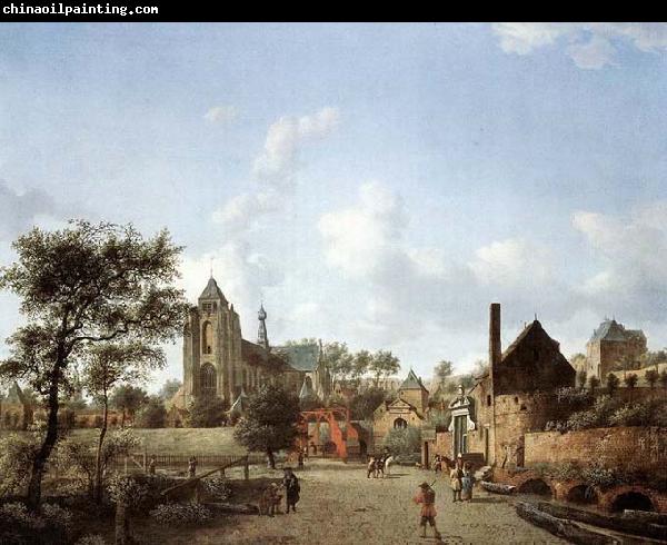 HEYDEN, Jan van der Approach to the Town of Veere