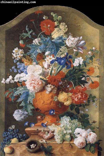 HUYSUM, Jan van Flowers in a Terracotta Vase