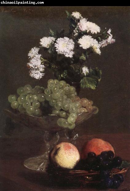 Henri Fantin-Latour Nature Morte aux Chrysanthemes et raisins