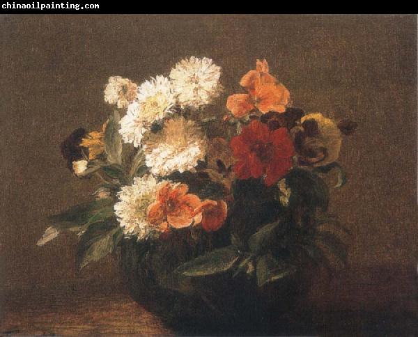 Henri Fantin-Latour Flowers in an Earthenware Vase