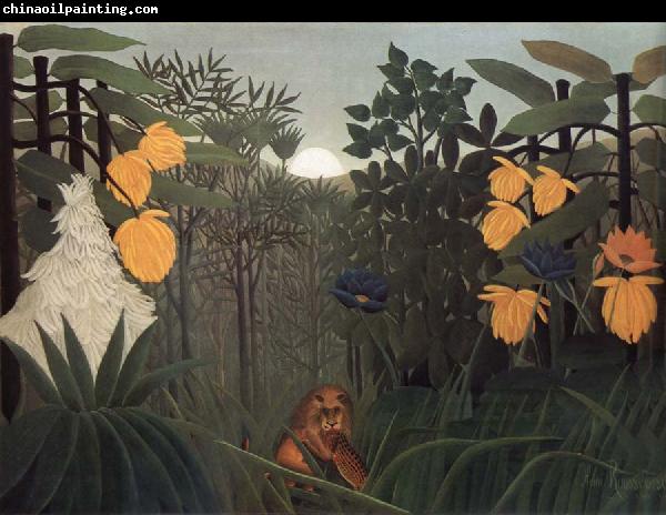 Henri Rousseau Repast of the Lion