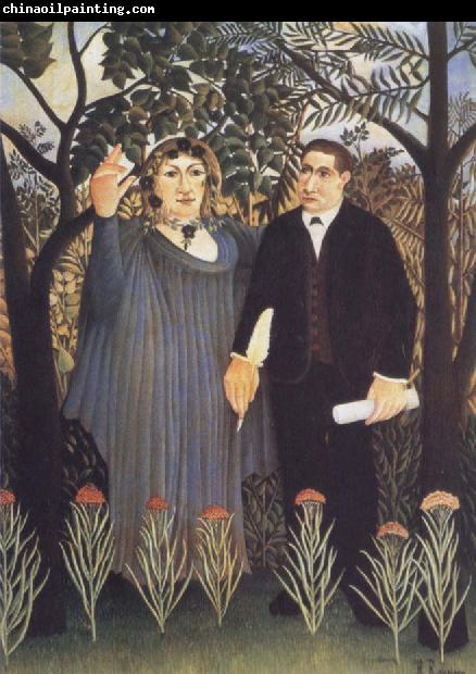 Henri Rousseau The Muse Inspiring the Poet