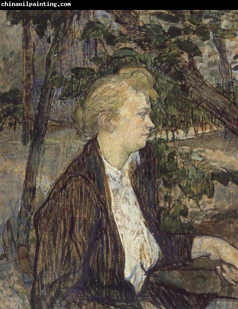 Henri de toulouse-lautrec Woman Seated in a Garden