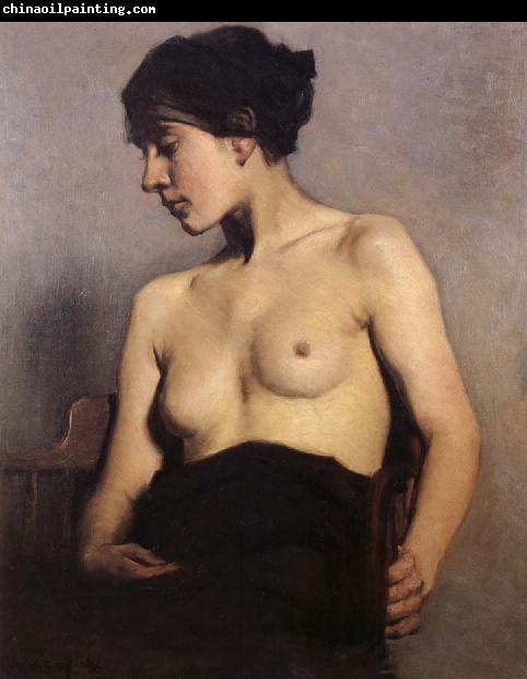 Hugh Ramsay Seated nude