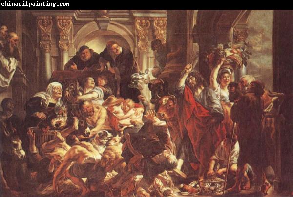 Jacob Jordaens Jesus Diving the Merchants from the Temple