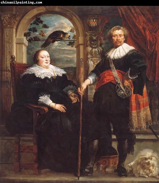 Jacob Jordaens Portrait of Govaert van Surpele and his wife