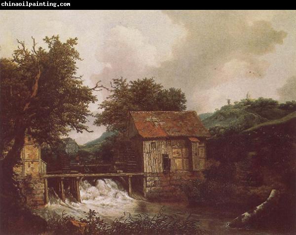 Jacob van Ruisdael Two Watemills and an Open Sluice near Singraven