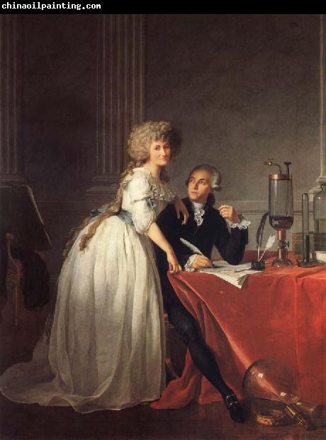 Jacques-Louis David Antoine-Laurent Lavoisier and His Wife