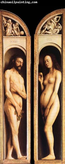 Jan Van Eyck Adam and Eva