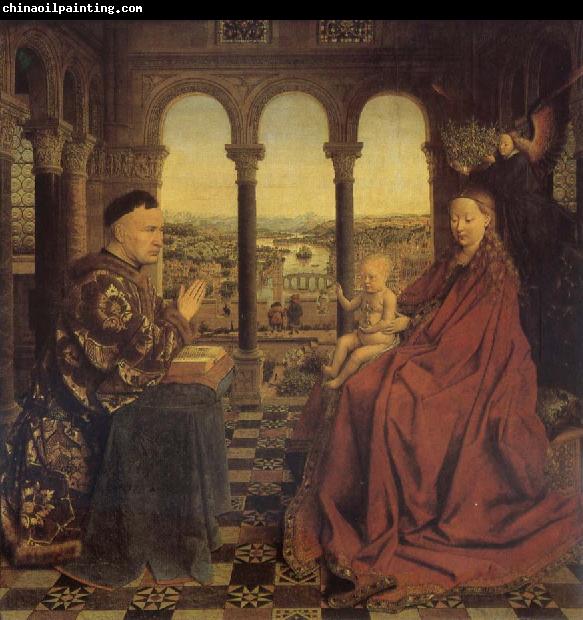 Jan Van Eyck Madonna of chancellor Rolin