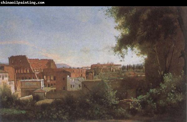 Jean Baptiste Camille  Corot The Colosseum View frome the Farnese Gardens