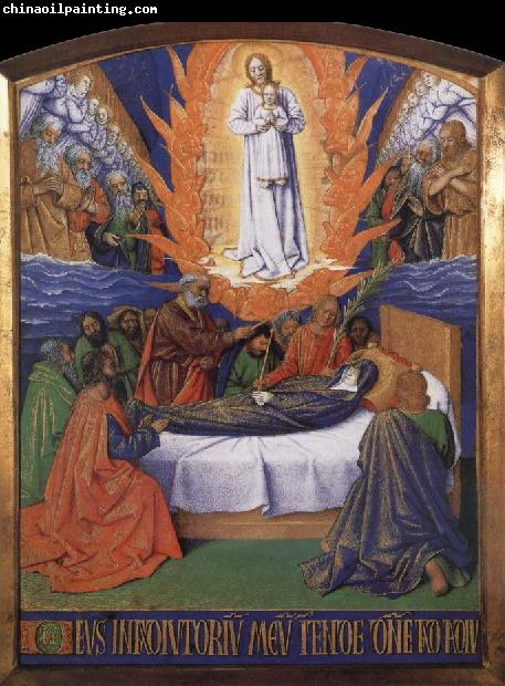 Jean Fouquet The death of the Virgin, of The golden book of the gentleman