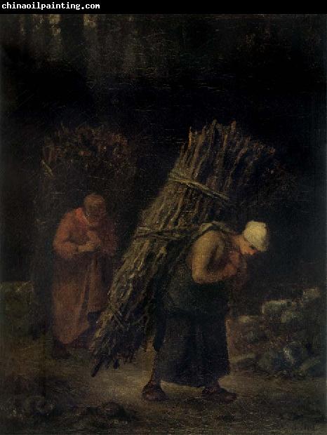 Jean Francois Millet Peasant Women Carrying Firewood