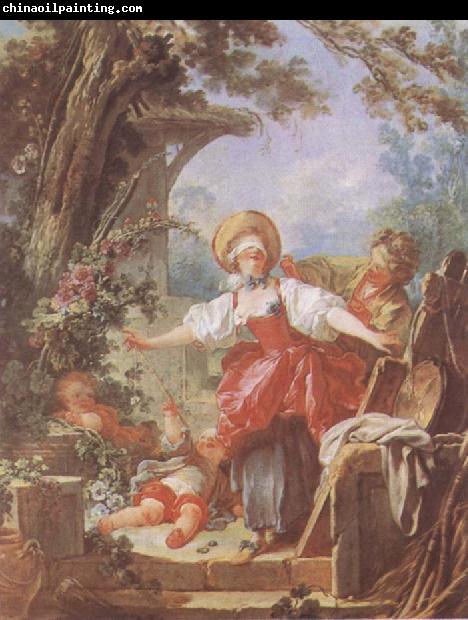 Jean Honore Fragonard Blind-Man-s Bluff