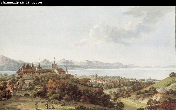 Johann Ludwig Aberli Seen Lausanne