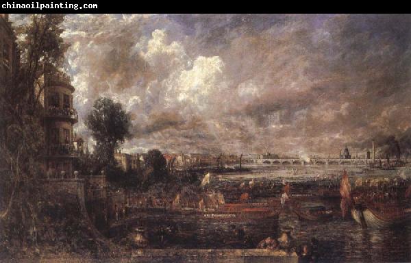 John Constable The Opening of Waterloo Bridge