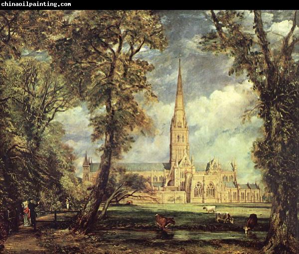 John Constable Sailsbury Cathedral From the Bishop-s Garden