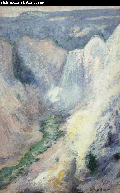 John Henry Twachtman Waterfall in Yellowstone