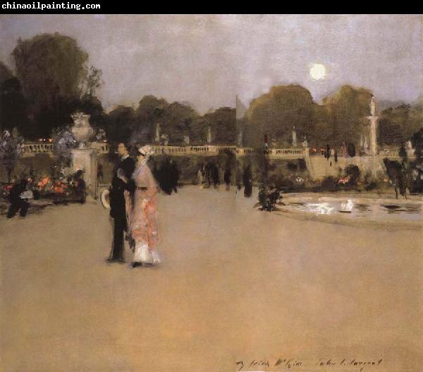 John Singer Sargent The Luxembourg Gardens at Twilight