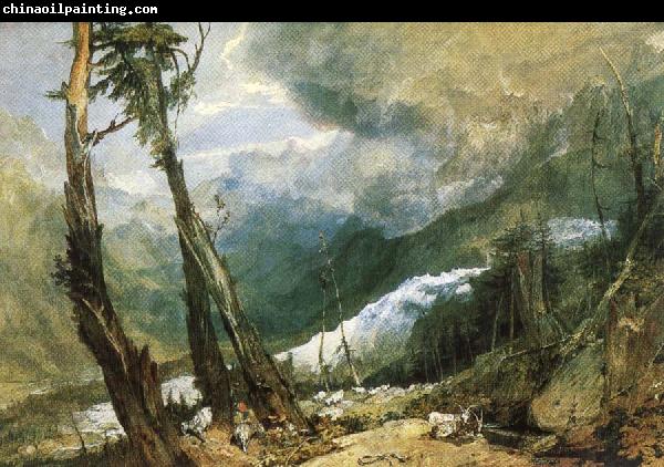 Joseph Mallord William Turner Glacier and source of the Avyron, Chamonix