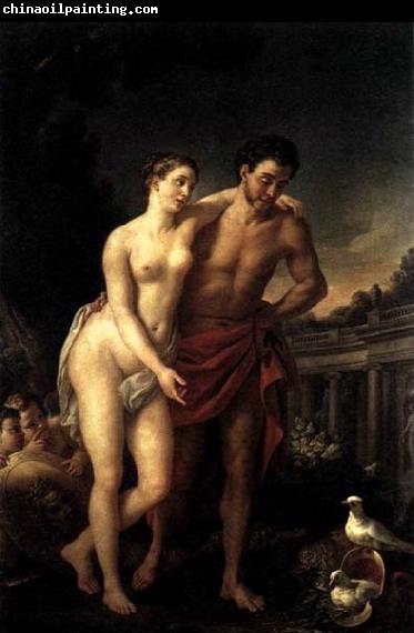 Joseph Marie Vien Venus Showing Mars her Doves Making a Nest in his Helmet