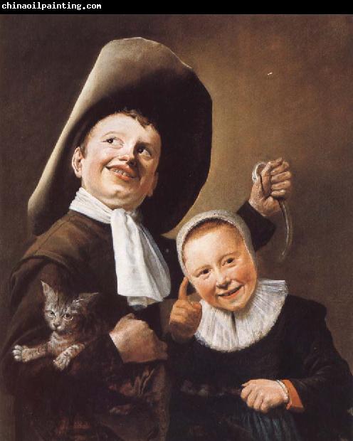 Judith leyster A Boy and a Girl with a Cat and an Eel