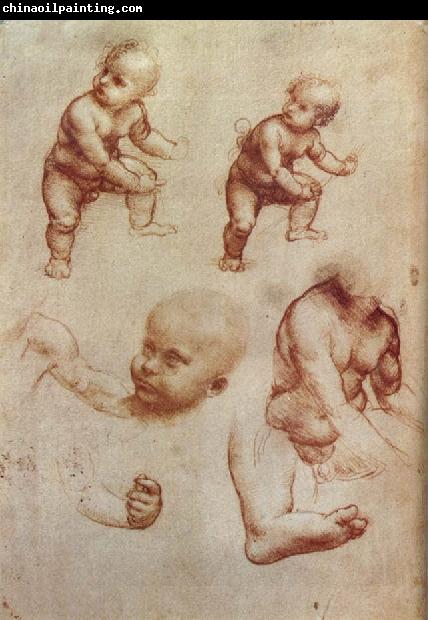 LEONARDO da Vinci Drawing of an Infant