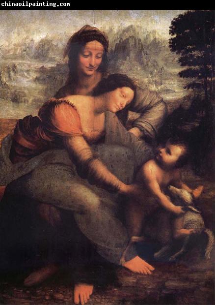 LEONARDO da Vinci The Virgin and the Nino with Holy Ana