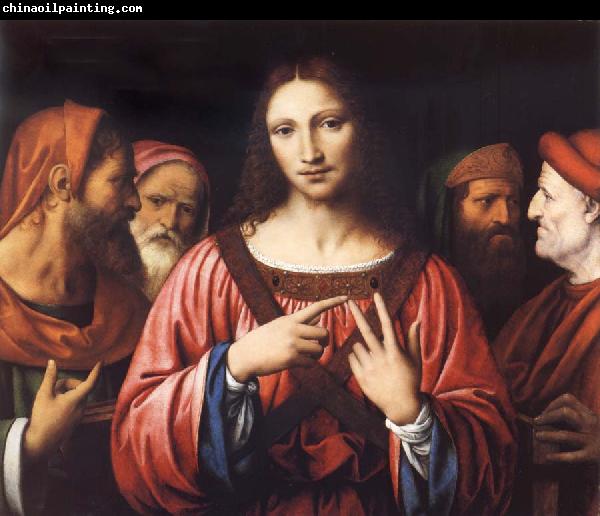 LUINI, Bernardino Christ among the Doctors