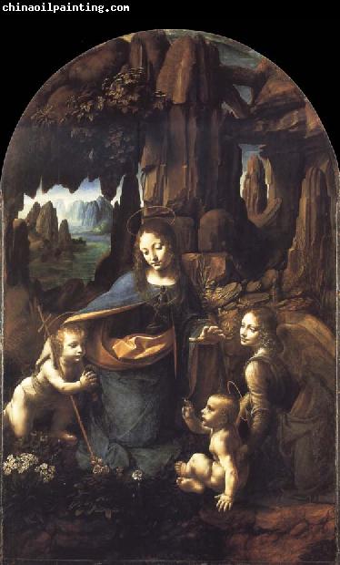 Leonardo  Da Vinci The Virgin of the Rocks