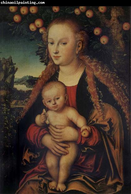 Lucas Cranach the Elder THe Virgin and Child under the Apple-tree