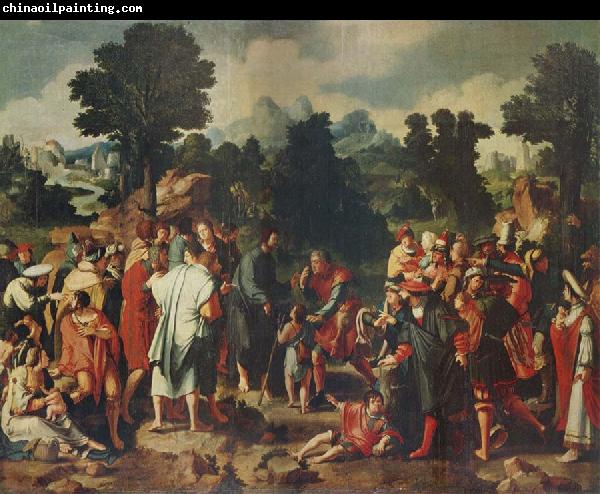 Lucas van Leyden THe Healing of the Blind man of Jericho