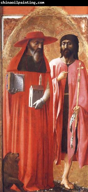 MASACCIO Saints Jerome and john the Baptist